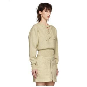 Isabel Marant Étoile Kalyn Wool Blend Lace-Up Sweater - Size FR 38/US M